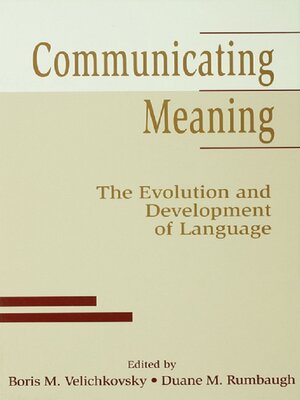 cover image of Communicating Meaning